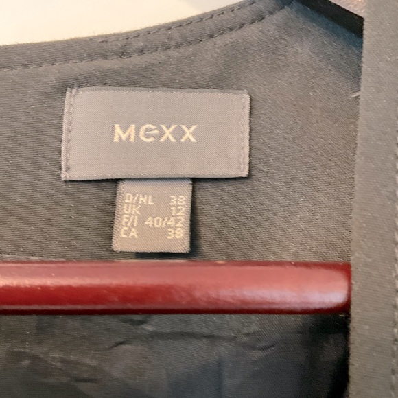 SOLD - Mexx Black Belted Midi Sheath Dress - 8 - Picture 4 of 7